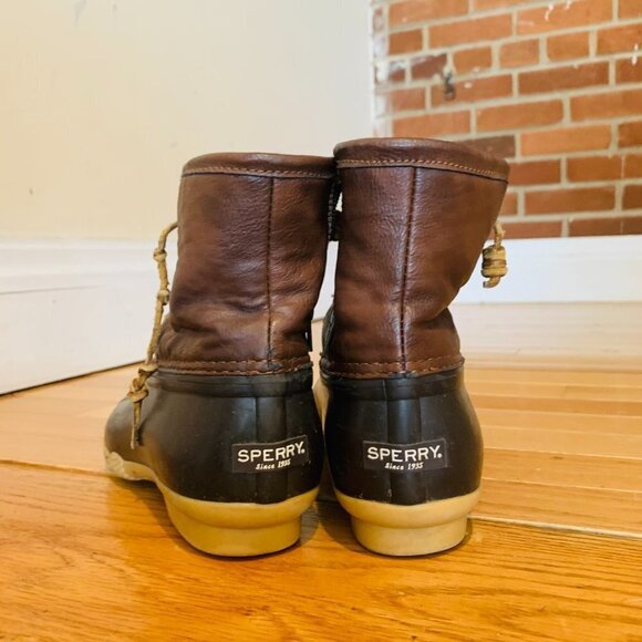 SPERRY Girl's Saltwater Waterproof Duck Rain Boots - Picture 8 of 13